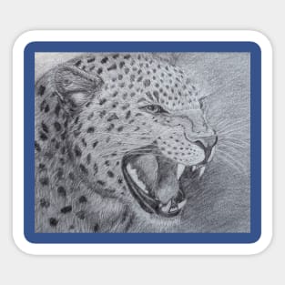 Jaguar Portrait Sticker